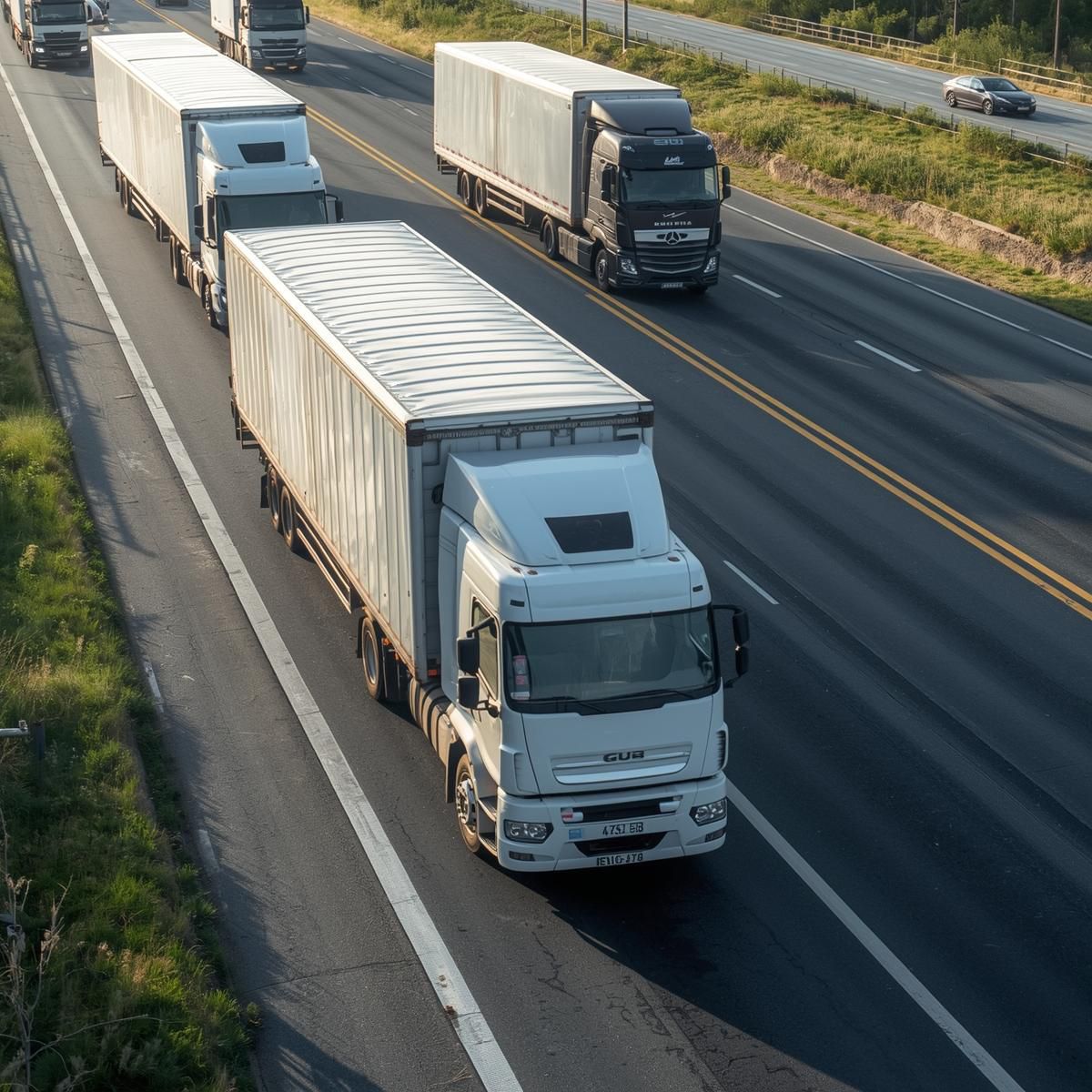 Camion de fret routier
